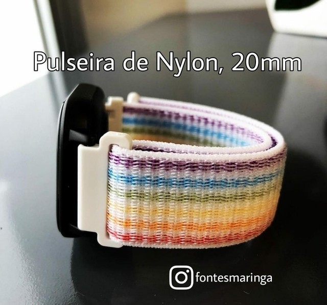 Pulseira de Nylon para Smartwatche de 20mm - Foto 3