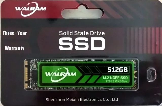 Walram M.2 sata SSD 512GB 2280 - Computadores e acessórios