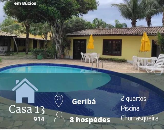 🏠 Casa para alugar em Armação dos Búzios para temporada - Geribá - CASA  DUPLEX PISCINA CHURRASQUEIRA SALÃO DE JOGOS NA COLINA DE GERIBA #85270 -  Temporada Livre