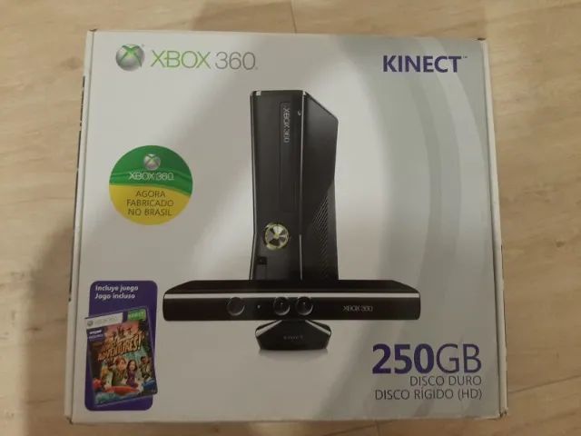 Xbox 360 Slim Bloqueado+kinect+2 Controles+31 Jogos Originais Em Hd -  Desconto no Preço