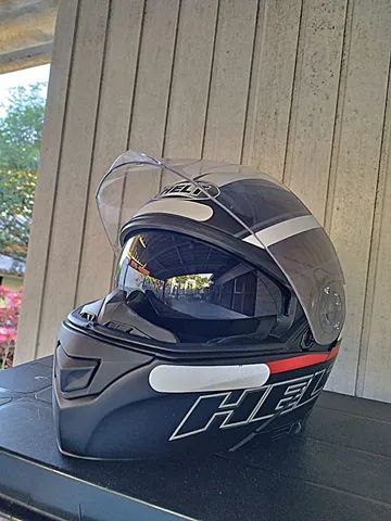 Capacete articulado com viseira solar 