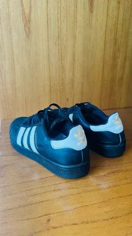 Tenis adidas Super Star Branco E Azul 35