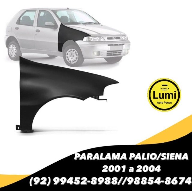 Paralama Fiat Palio Siena 2001 a 2004 - NOVO!!