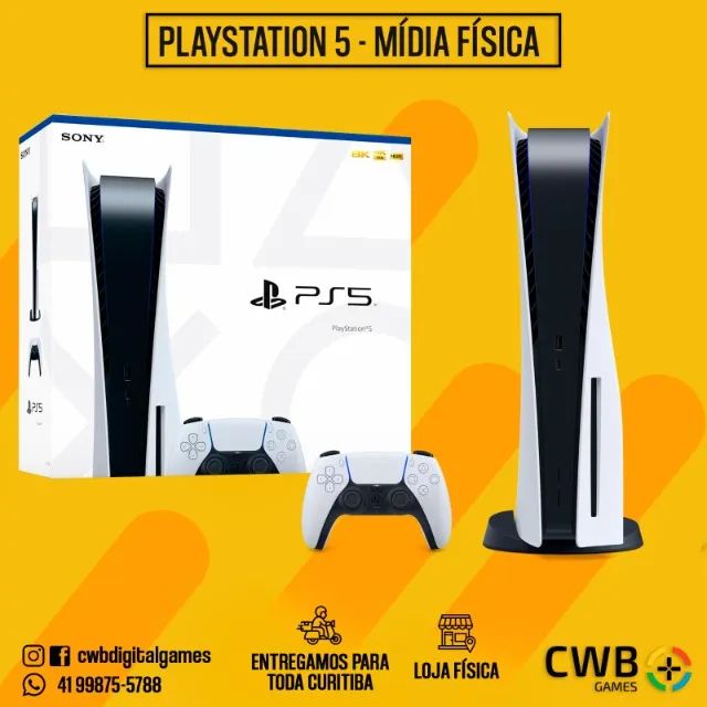 Playstation 5 825gb SSD Mídia Fisica e GamePad PS5 DualSense | Lojas 99