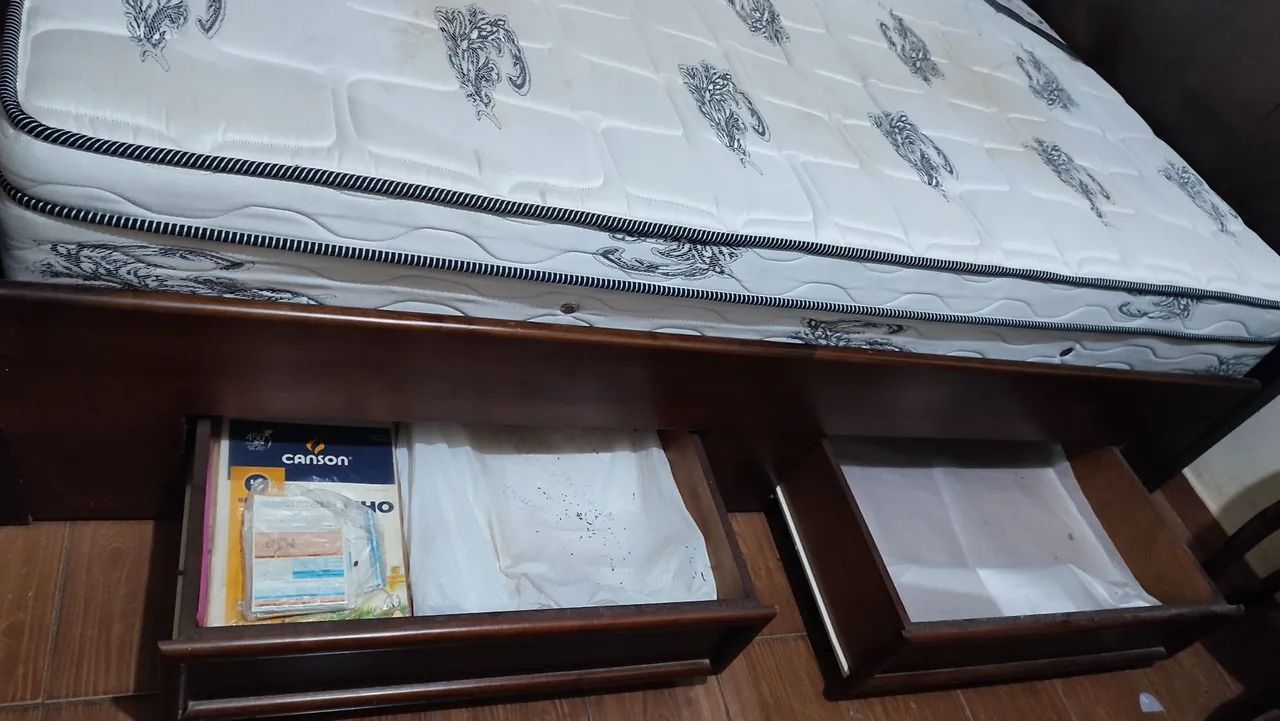 Cama viúva com colchão molas - Foto 4