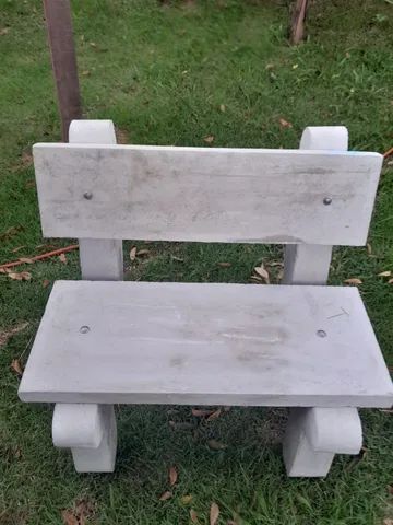 Banco em cimento para decoração de jardim e chácaras - Foto 5