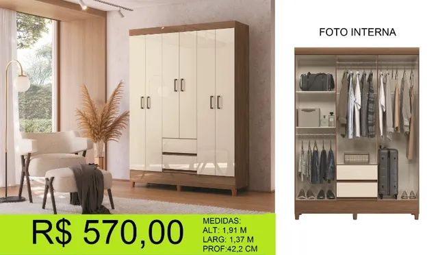 Guarda roupa solteiro a pronta entrega - Foto 2
