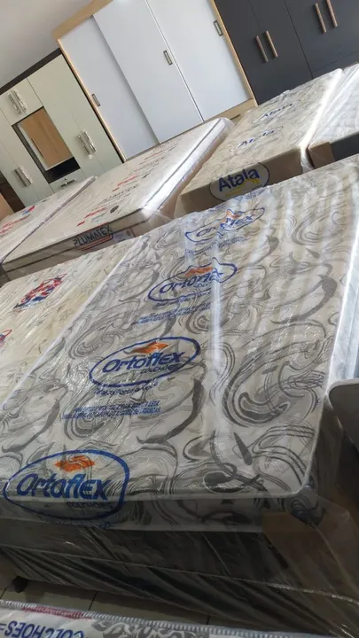 CAMA UNIBOX CASAL NOVA ALTO PADRÃO, ESPUMA SELADA