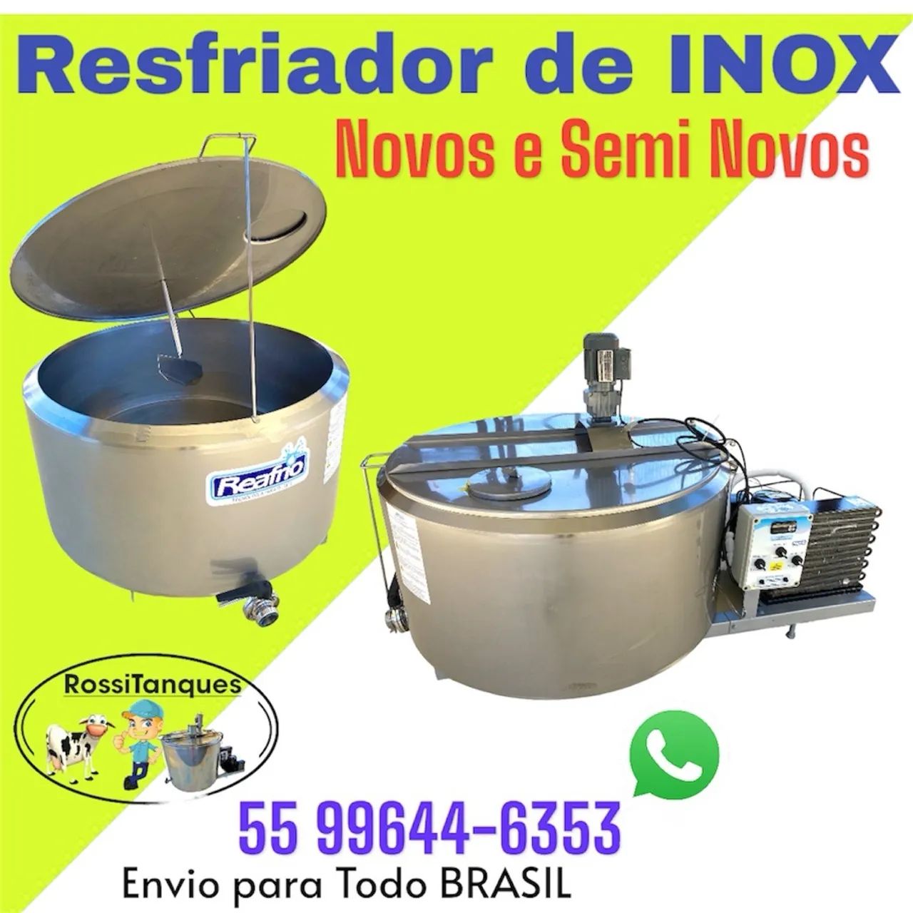 Tanque de Leite Resfriador 300 litros Inox  - Foto 5