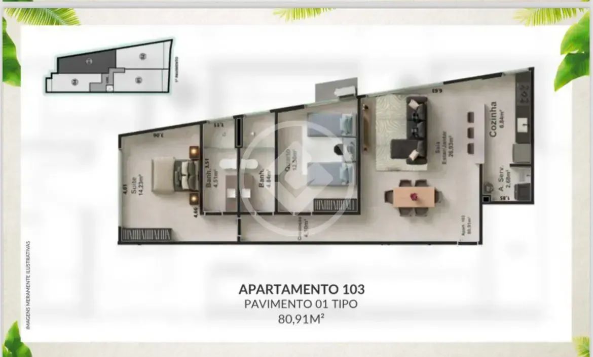 Apartamento de 3 quartos no Edifício Atlantic Blue em Iriri codigo: 89809 - Foto 4