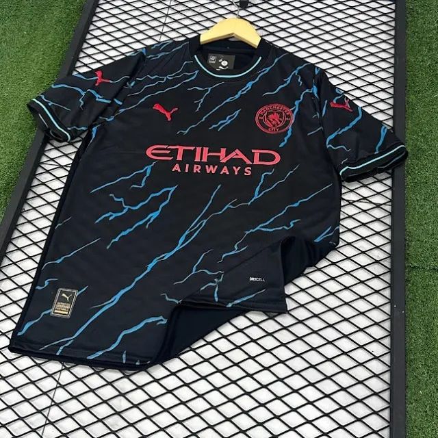 Camisa do Manchester City Uniforme III 2024/2025 Roupas Costa