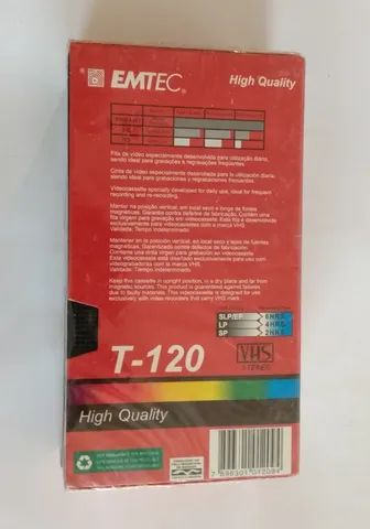 Fita VHS Virgem Emtec T-120 ( Lacrada ) - Foto 2