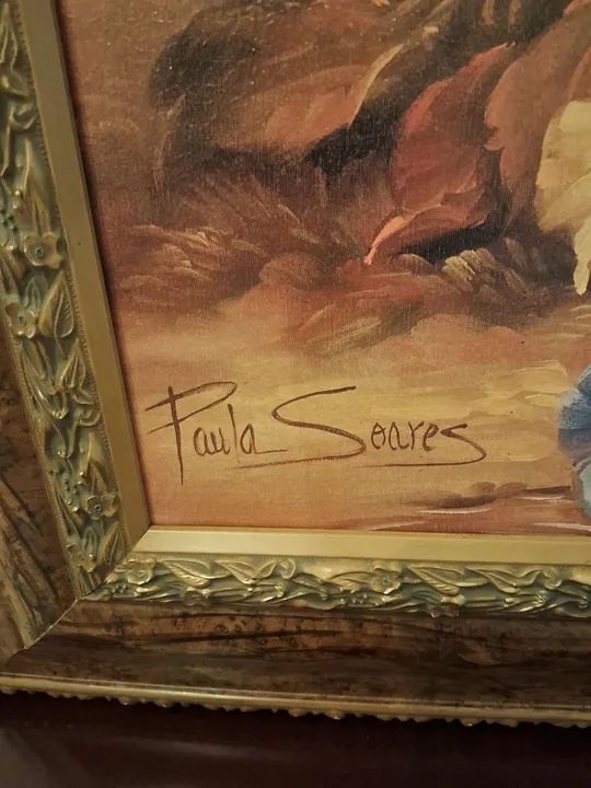 Quadro/Pintura Flores e Jarro - Decoração Clássica - Foto 3