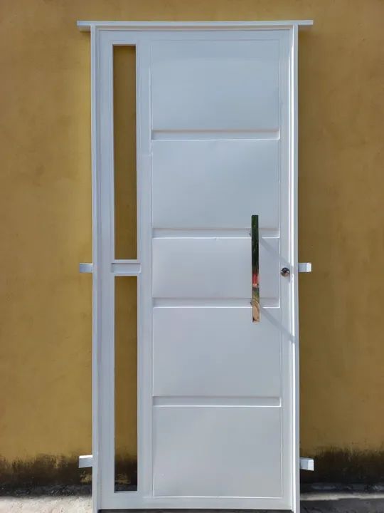 Porta galvanizada com puxador 3x sem juros - Foto 5