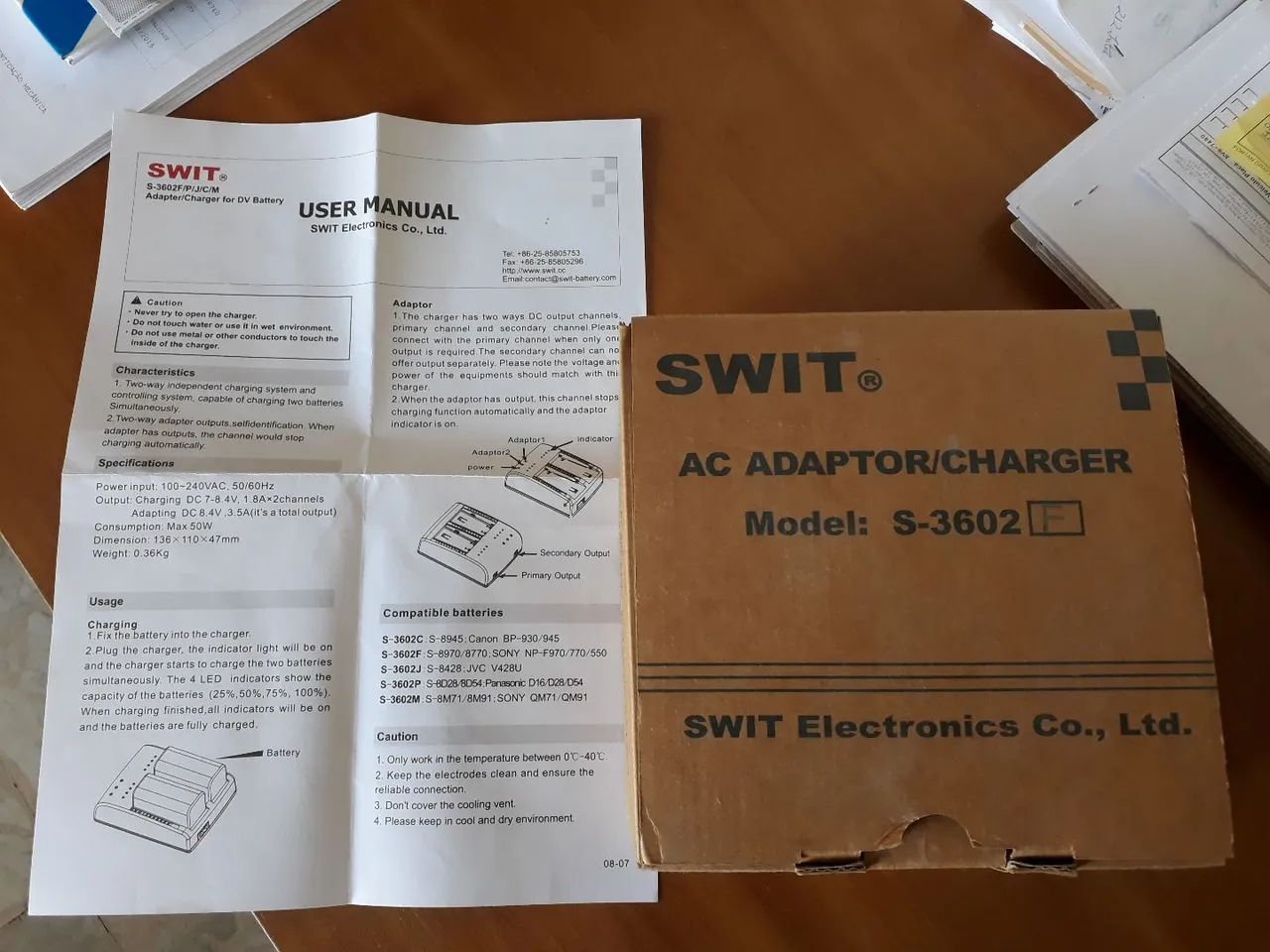Carregador Swit p/ 2 Baterias Sony NPF  - Foto 5