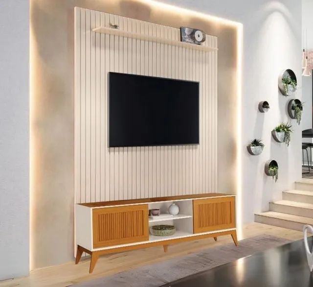 Painel Arbo Cedro + Rack King  tt9877m