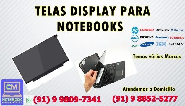 Telas e Display Para Notebook Trocamos na Hora ,Novo - Foto 2