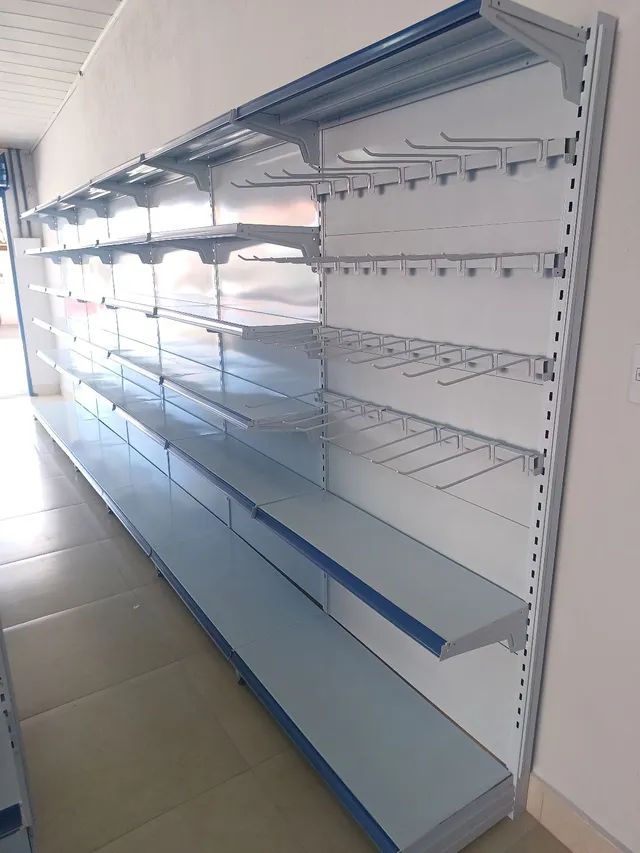 Gôndula prateleiras de aço pra comércio ou lojas em geral supermercados mercearia - Foto 2
