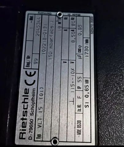 Bomba de vácuo Rietschle - Foto 3