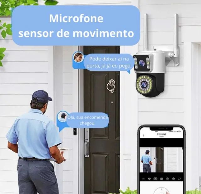 Câmera de Segurança Externa com 2 Lentes - Proteja o que é Importante! - Foto 3