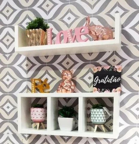 Nicho E Prateleira Decorativa Para Decoração Banheiro MDF