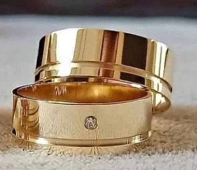 Par de Alianças  Casamento em Moedas Antigas Garantia  - Foto 3
