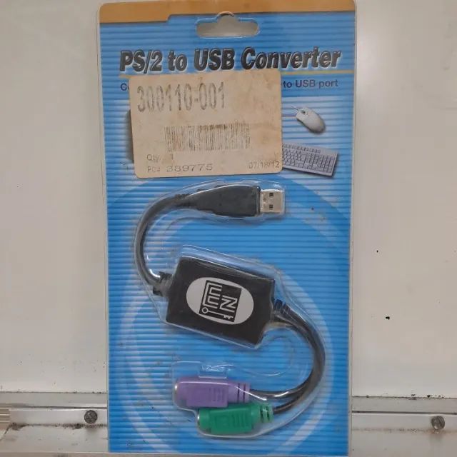 Adaptador Usb Macho Para 2 Ps2 Fêmea Teclado E Mouse - Foto 2
