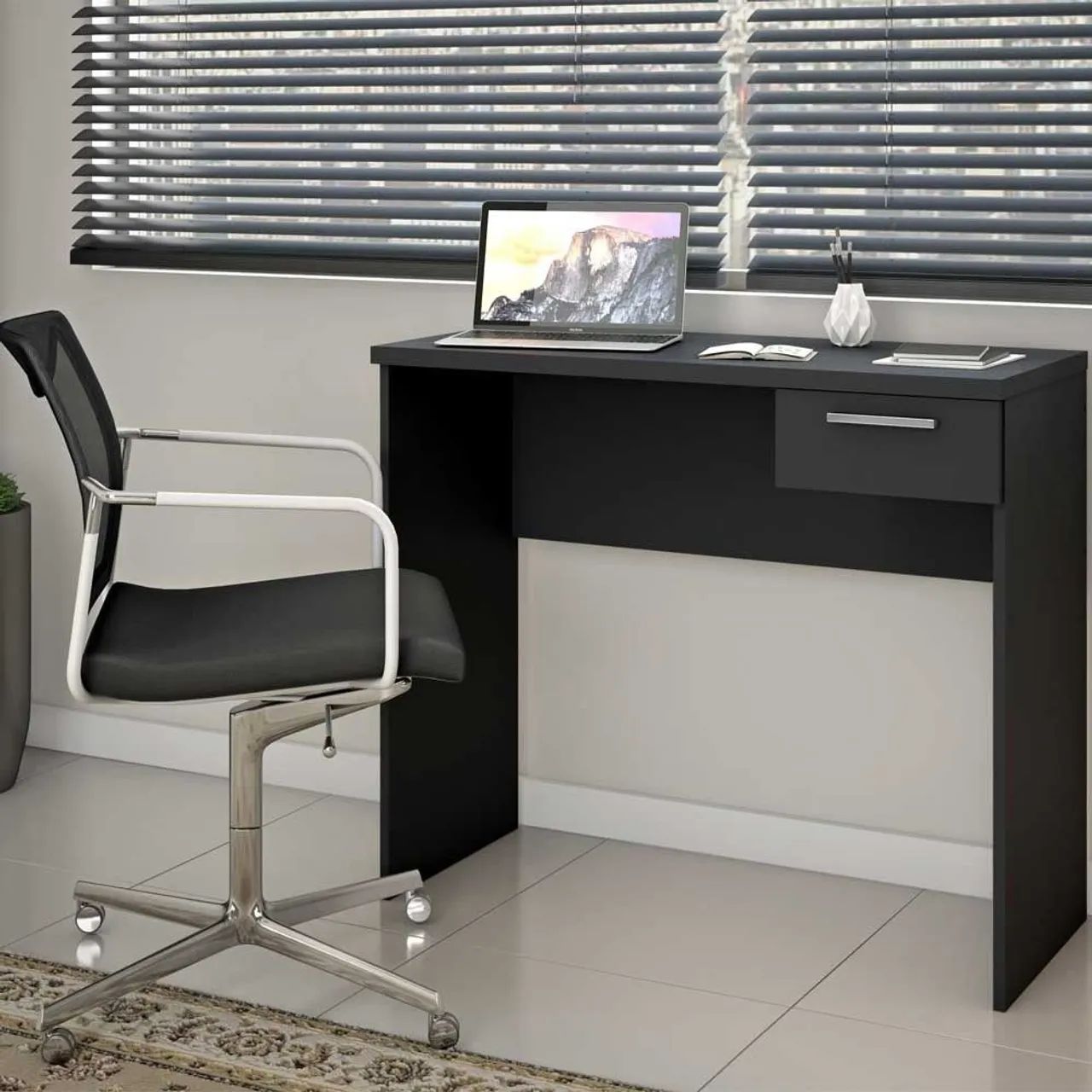 Escrivaninha office / Mesa de computador 1 gaveta NOVA - Foto 2
