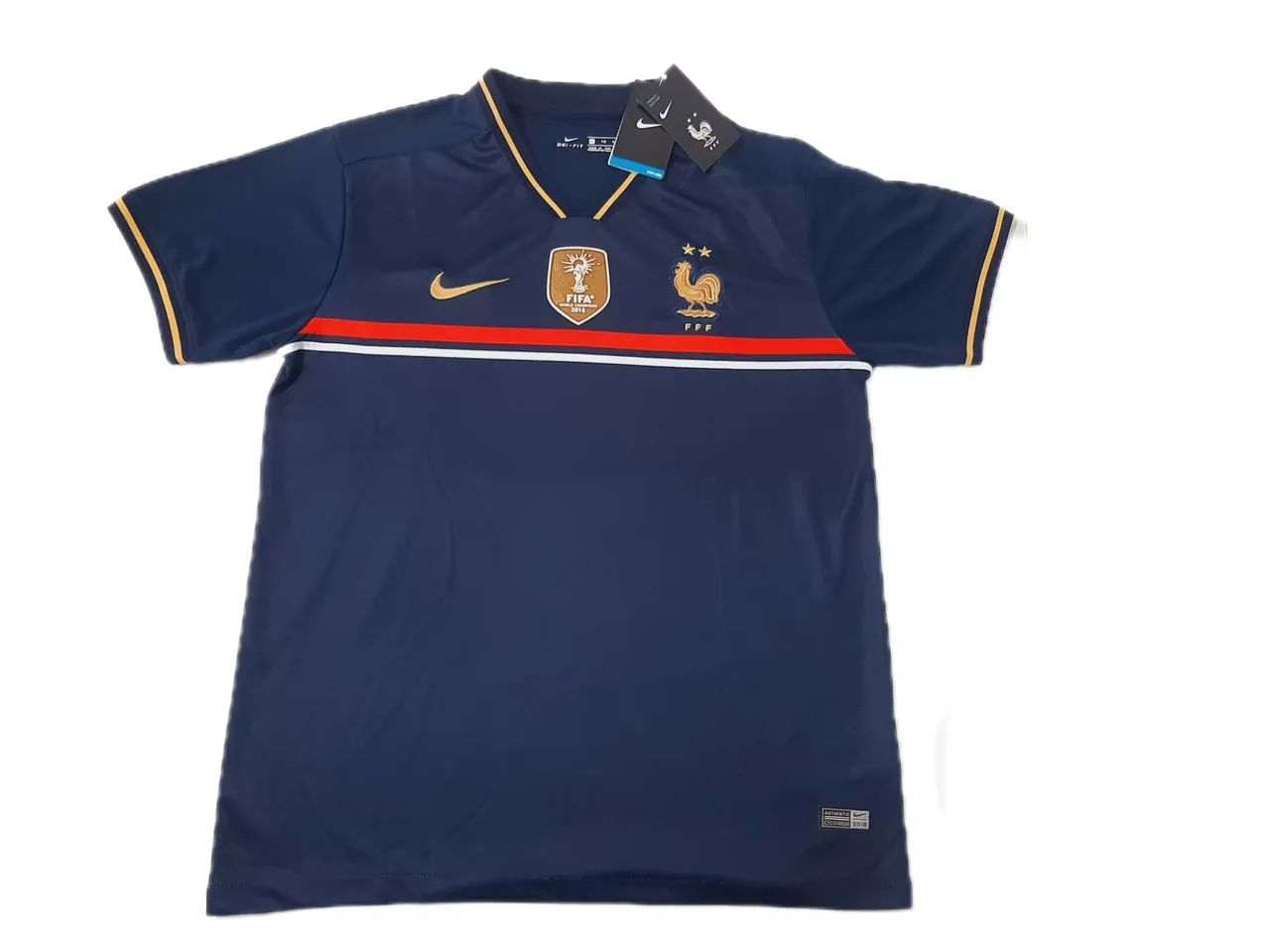 Camisa Seleção França 2018 Nike Patch Campeão  Futebol  - Foto 5