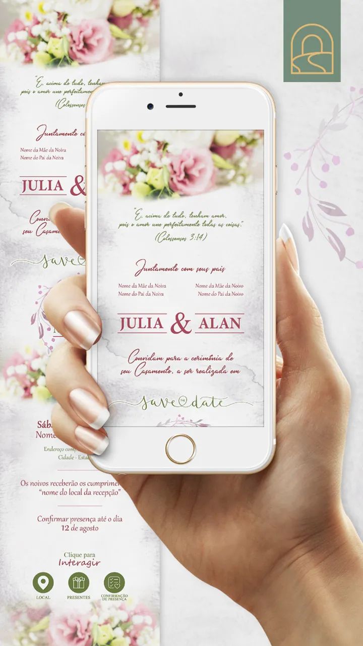 Convite de Casamento Digital e Interativo  - Foto 5
