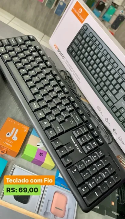 Teclado com fio para PC - Entrega gratis em Pvh