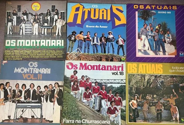 10 lps de vinil, atuais + montanari