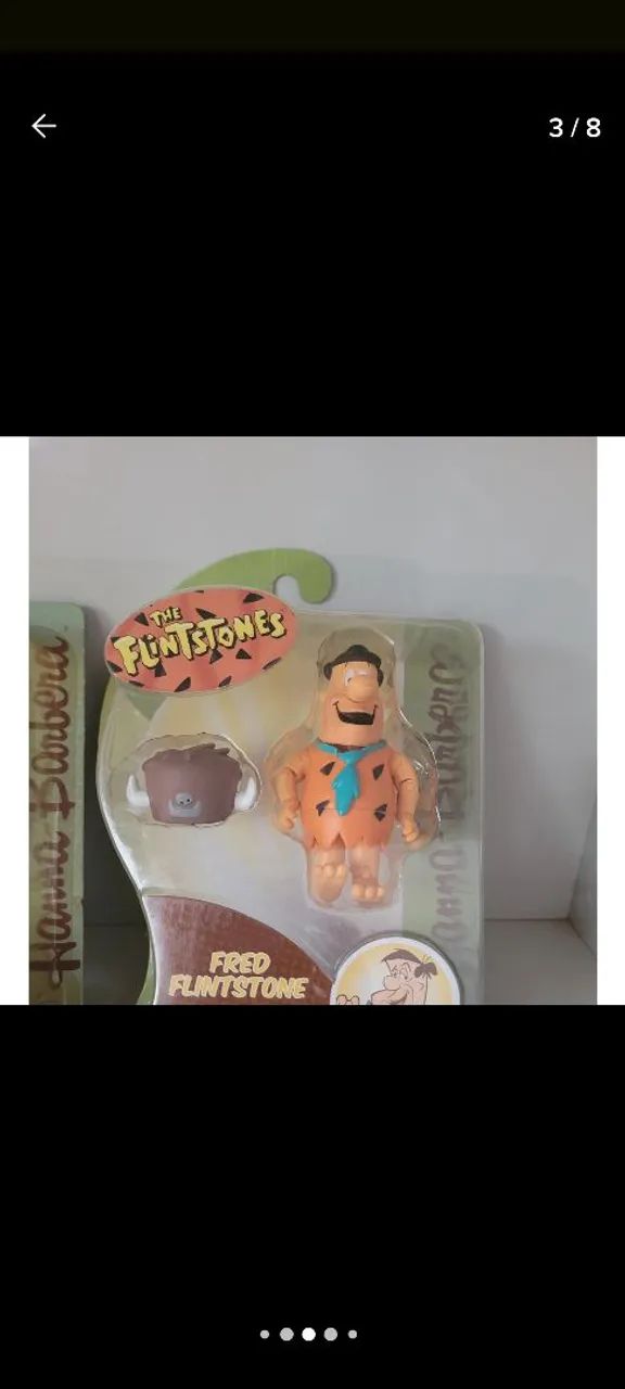 Bonecos Fred Flintstone E Dino Jazwares - Foto 3