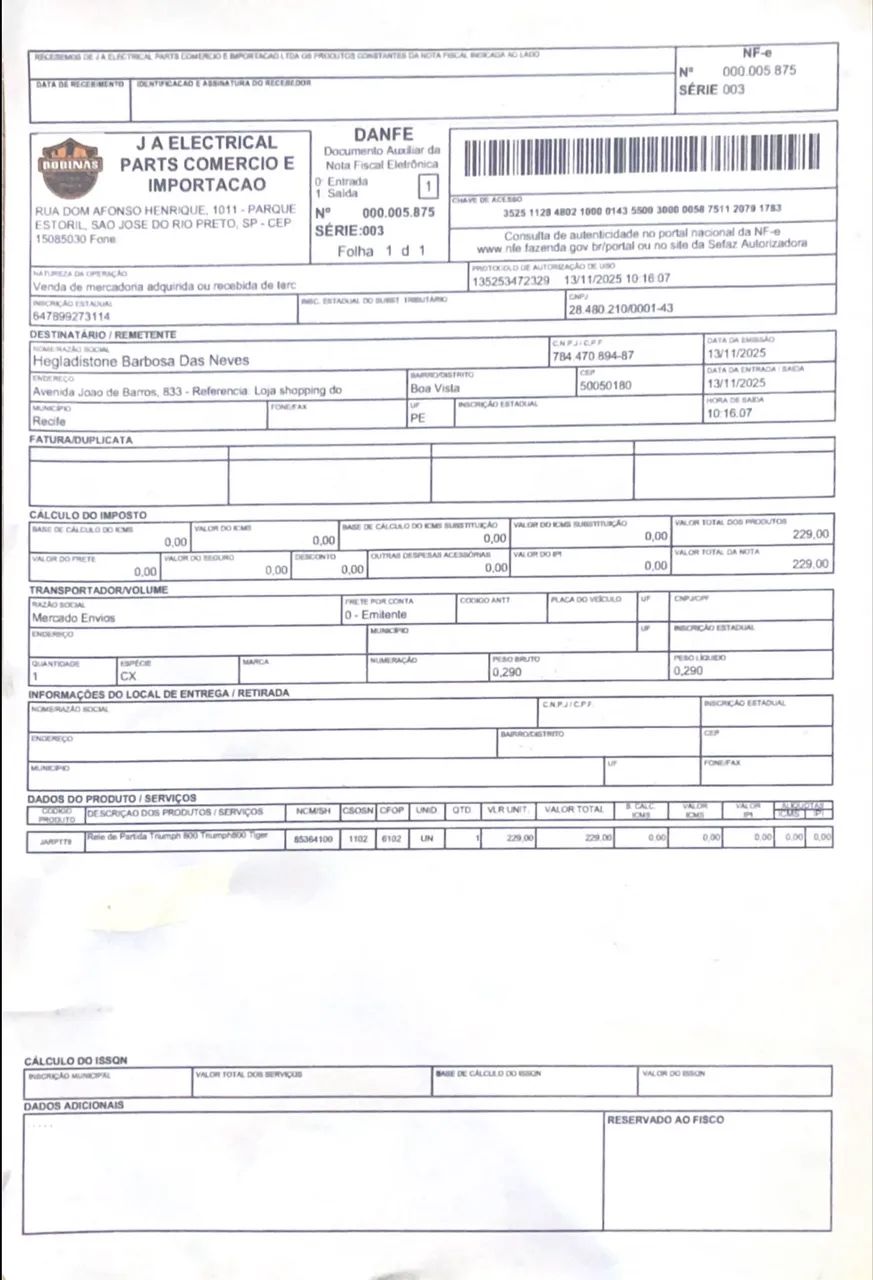 Relê de partida triumph Tiger 800  - Foto 7