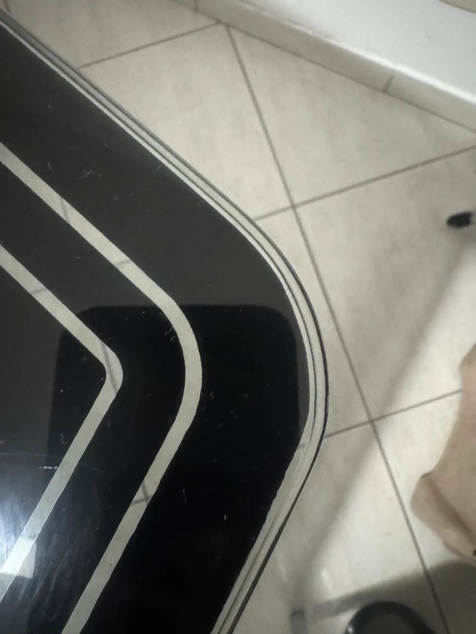 Mesa Preta Vidro Grosso - Foto 5