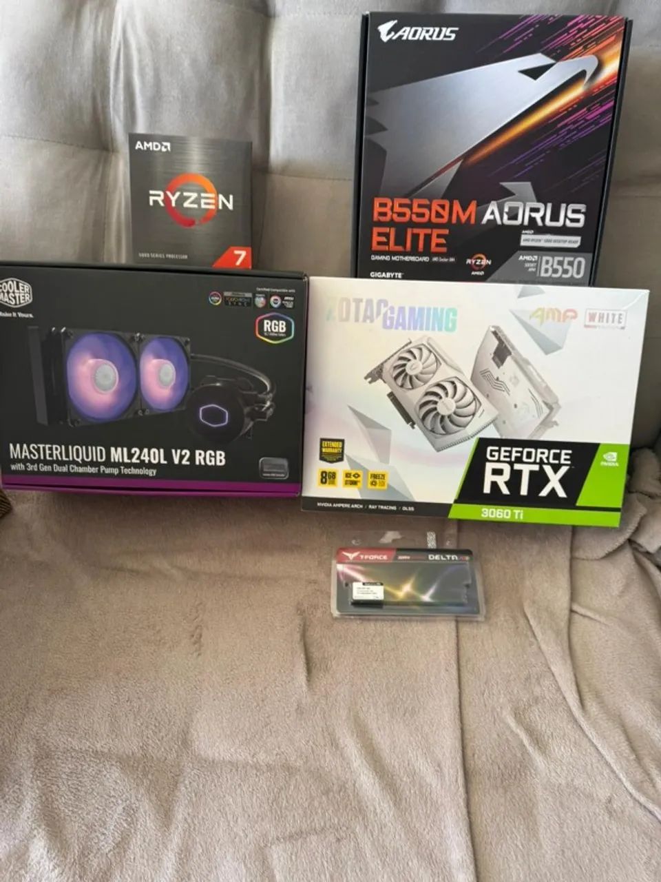 PC GAMER RYZEN 7 5700X - PLACA DE VÍDEO RTX 3060 TI - 1TB DE SSD NVME - 512SSD SATA 3 - Foto 2