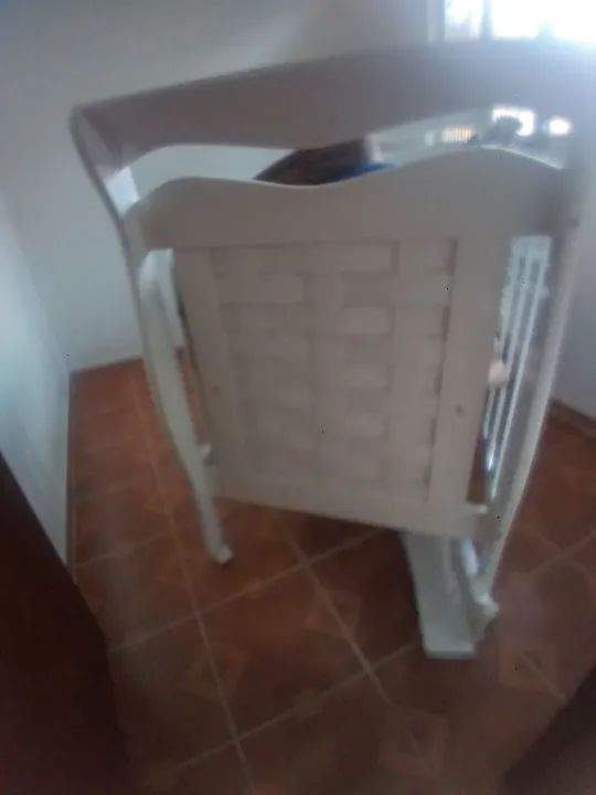 Berço de madeira branco - Foto 4