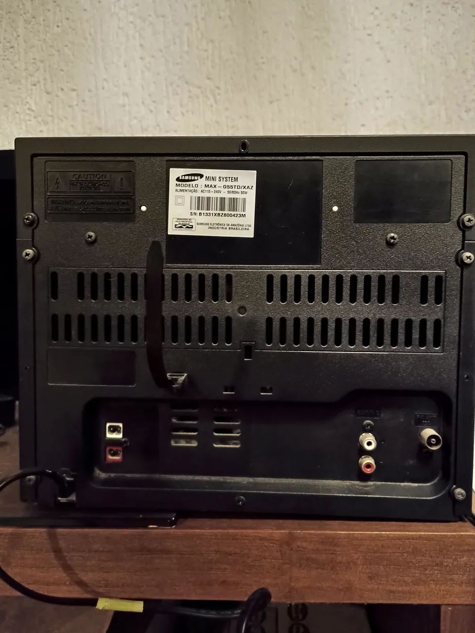 Minisystem Samsung disqueteira 3 CDs - Foto 3