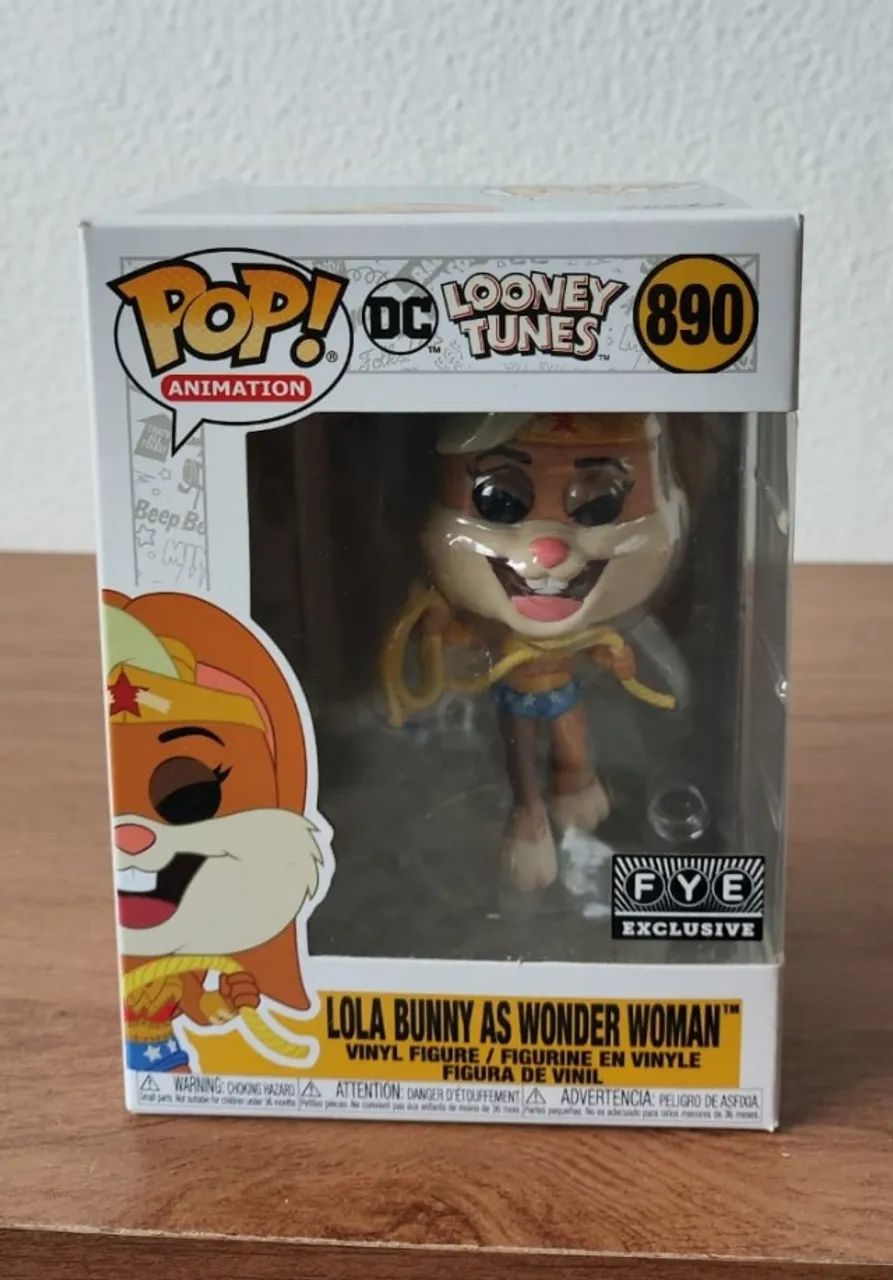 Funko Pop Lola Bunny como Mulher Maravilha 890