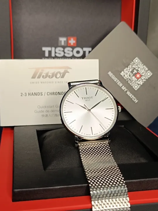 Relógio Tissot Everytime Prata - Novo