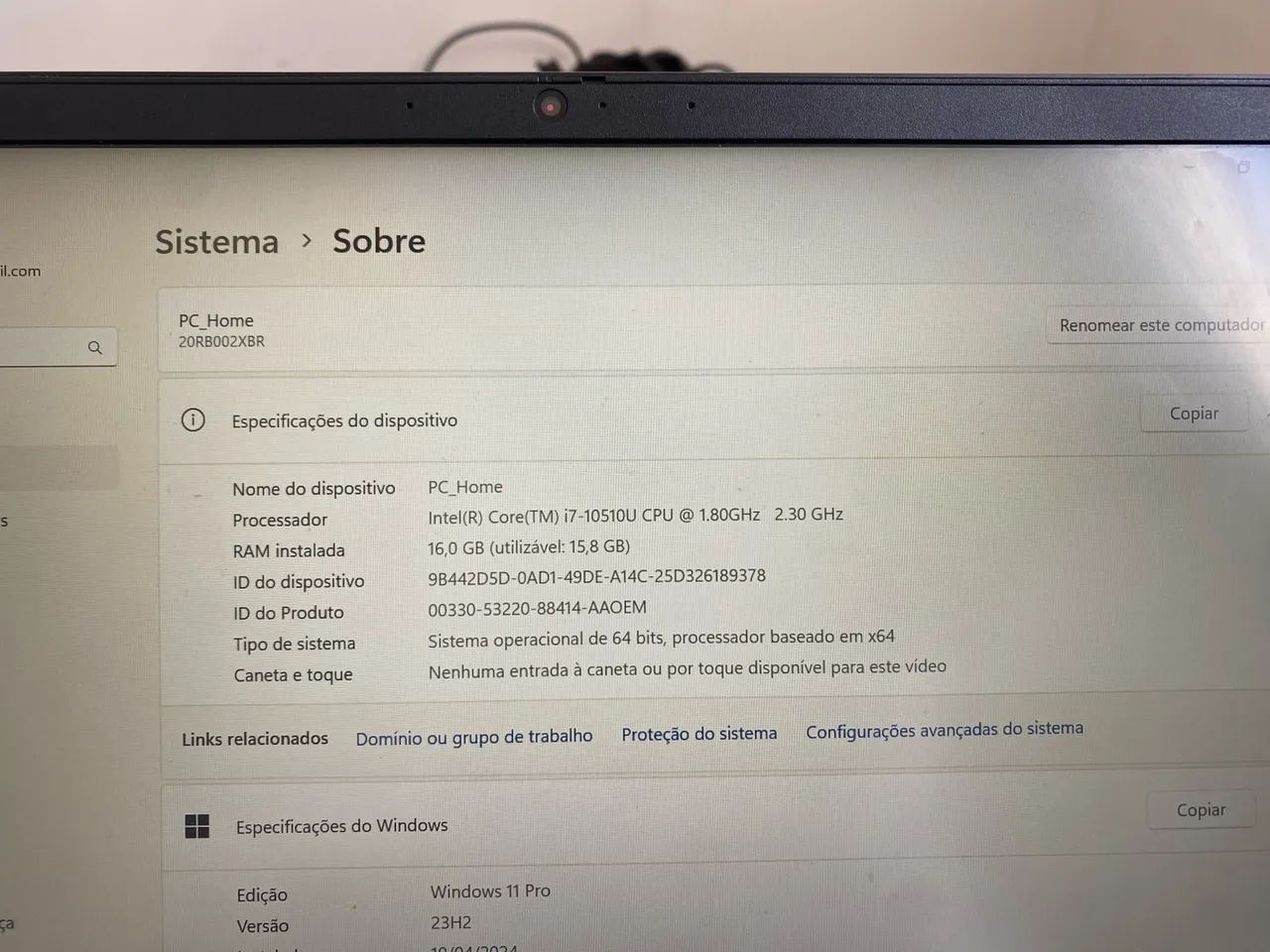 Notebook Lenovo Thinkpad e14 I7 10h  - Foto 5