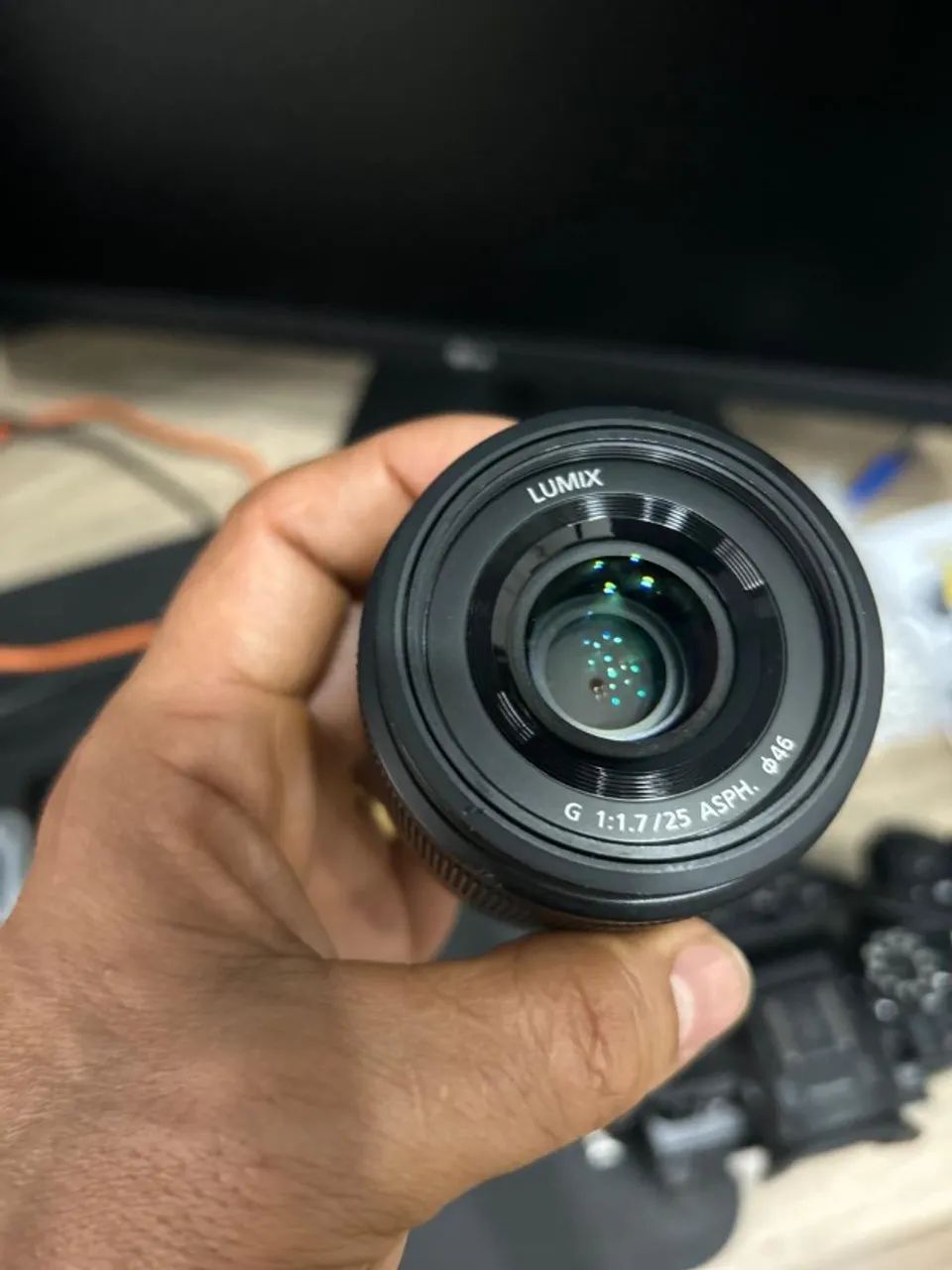 Panasonic Lente LUMIX G, 25 mm, F1.7 ASPH, H-H025E, micro quatro - Foto 3