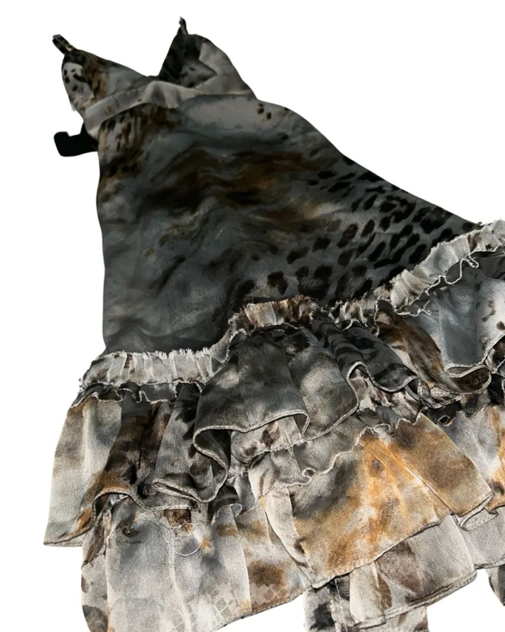 Vestido Kadosh de seda estampado animal print - Foto 3