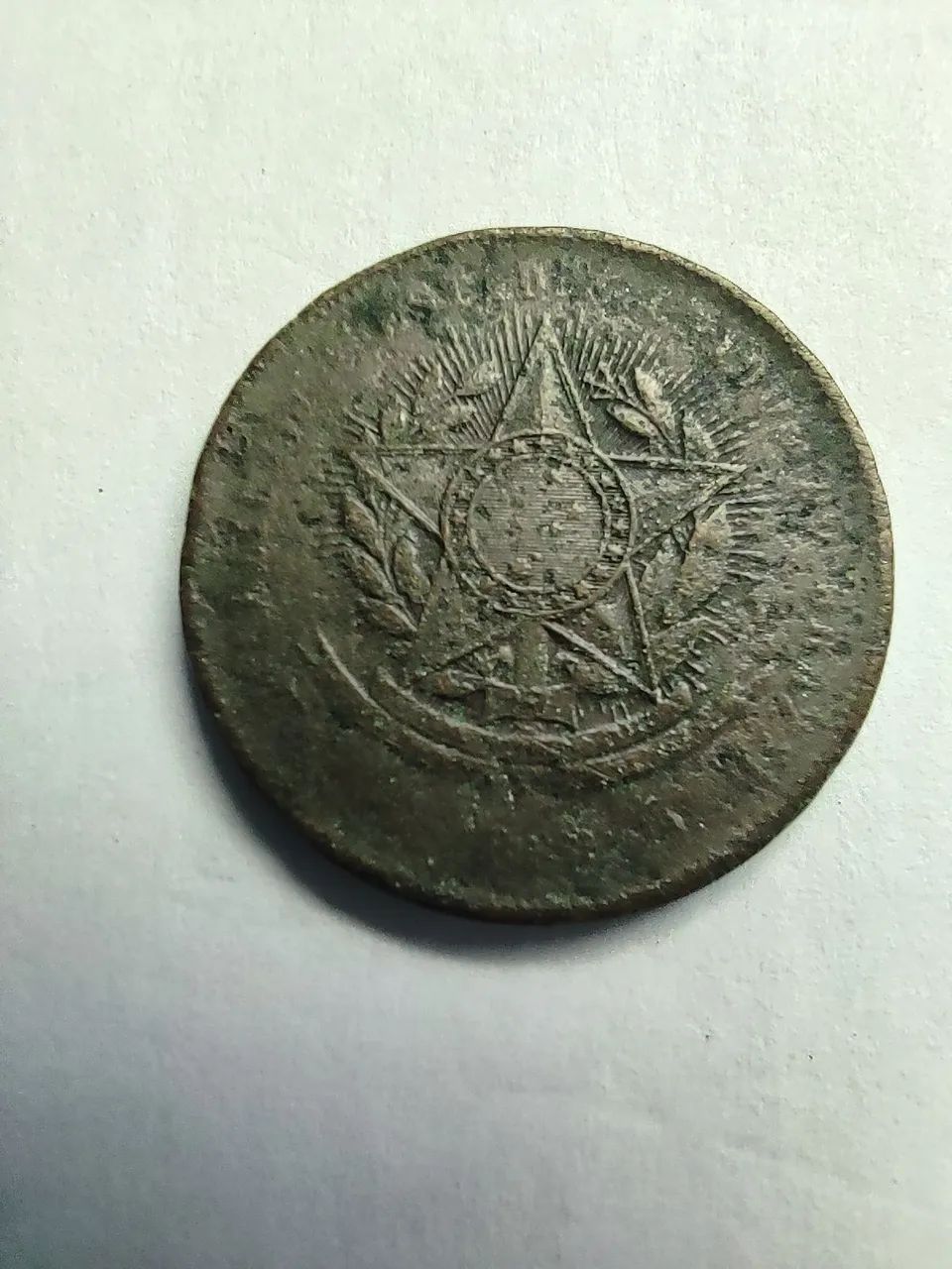 MORDA ANTIGA 20 RÉIS - BRASIL 1889 - Foto 2