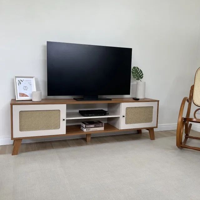Rack Charlotte para Tv de até 75 Polegadas 1,80m de Largura Produto Novo - Foto 2
