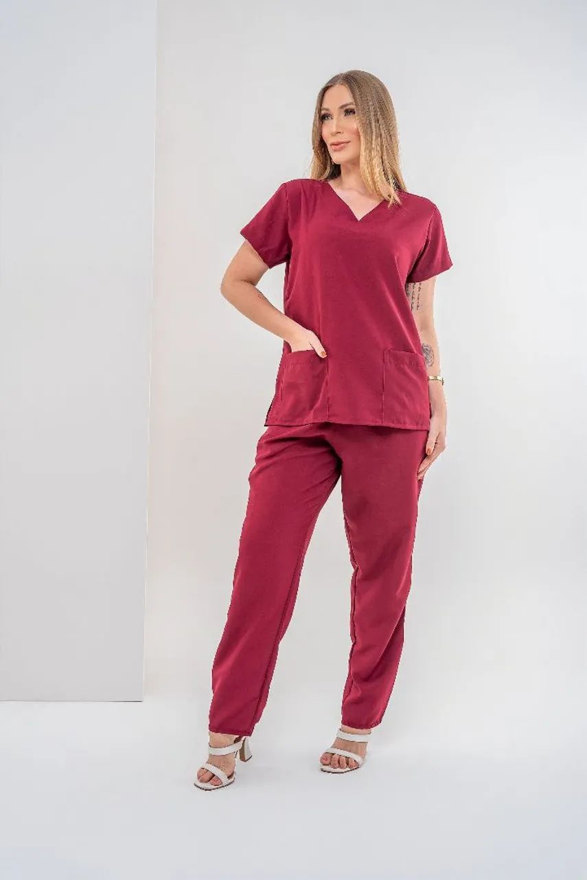 Scrub / conjunto privativo vinho - Foto 4