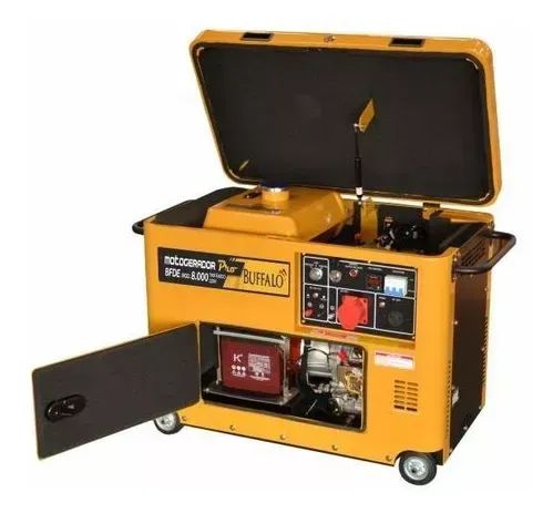 GERADOR BUFFALO DIESEL CABINADO BFDE 8000SIL TR380V