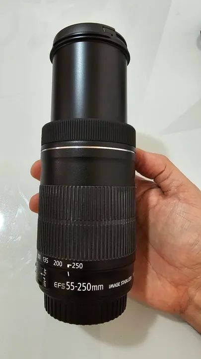 Lente Canon EFS 55-250mm Image Stabilizer - Foto 2