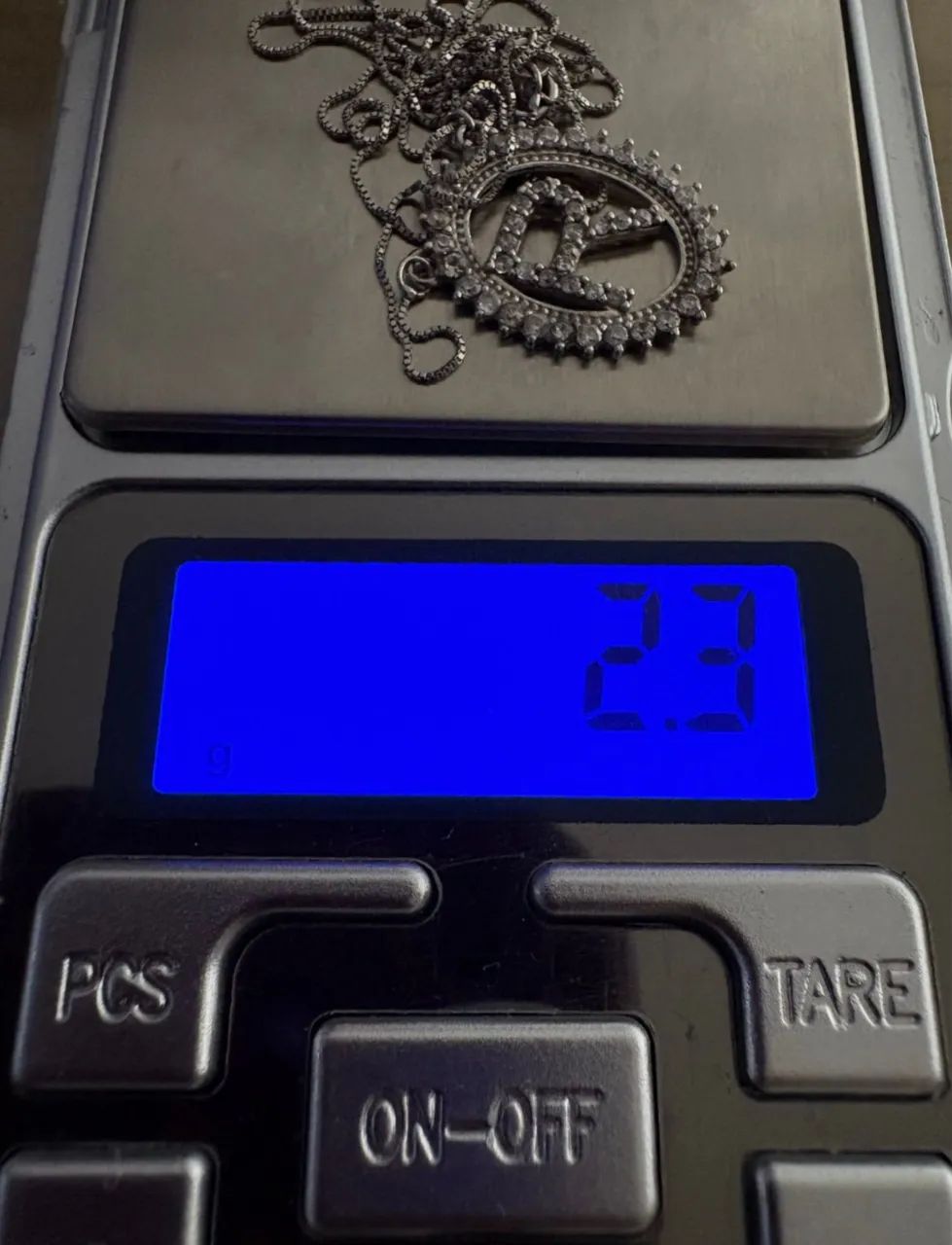 Colar de ouro 18k com letra  - Foto 5