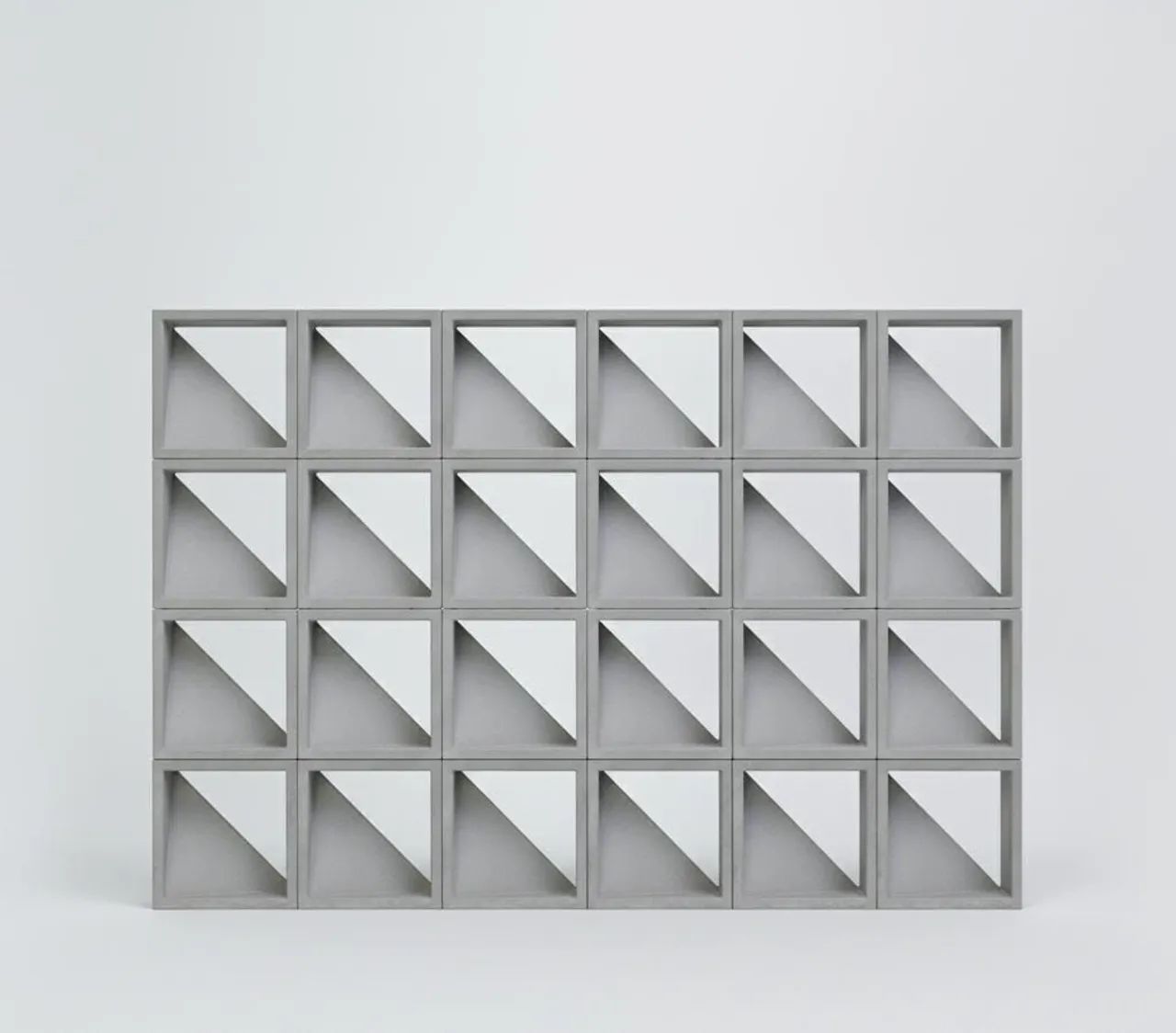 COBOGÓ TRIANGULAR ORION EM CONCRETO MACIÇO POLIDO 